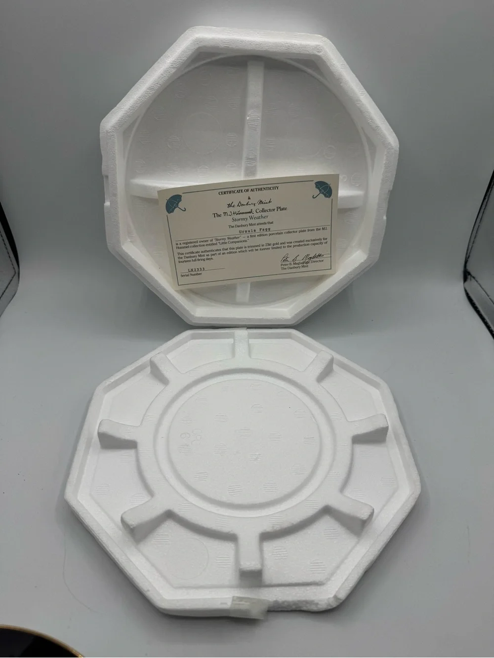 VTG M.I. Hummel Danbury Collectors Plate 